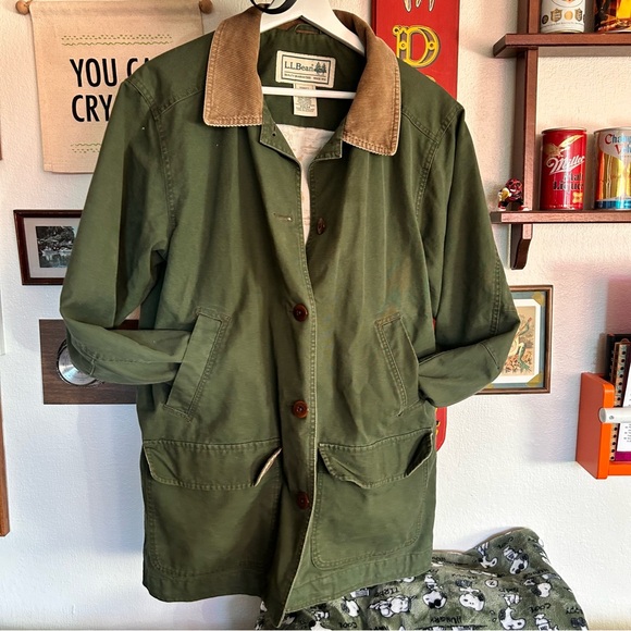 L.L Bean Adirondack Jacket Barn
Chore Green Coat Animal Graphic Lined Women’s L - Picture 12 of 12